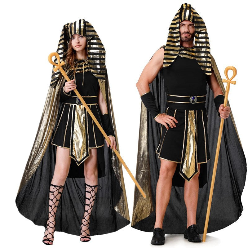 Adult Couple Cleopatra Goddess Pharaoh Masquerade Party Clothes cosplay Halloween Costumes