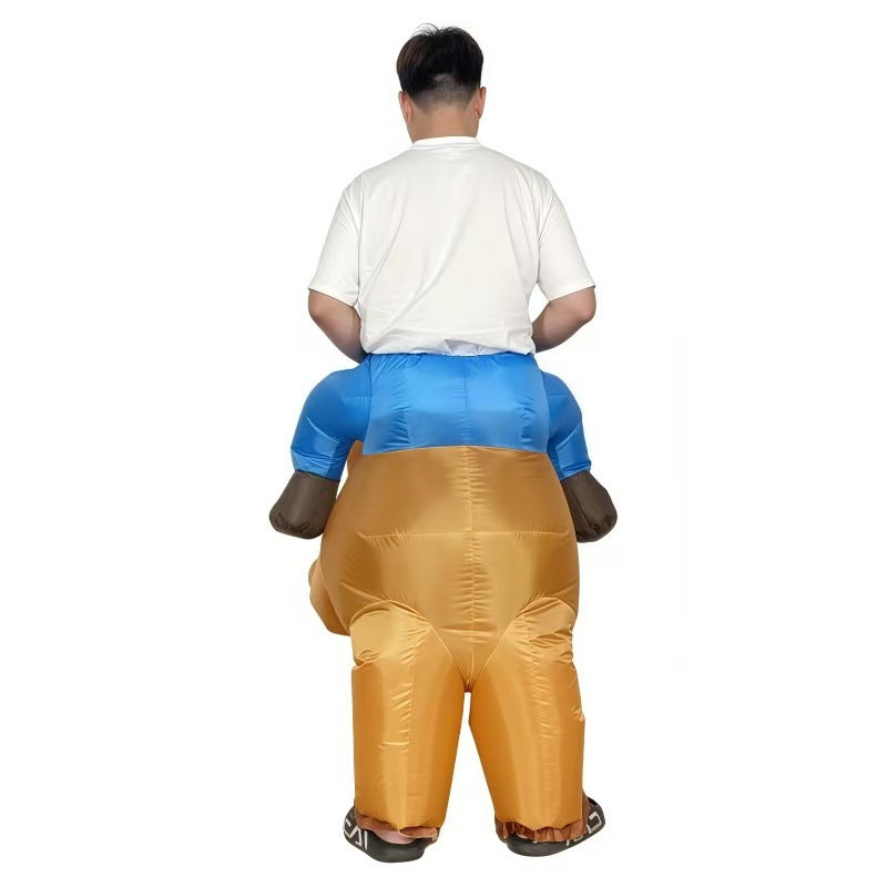Halloween Rideable Animal Inflatable Costume Holiday Funny Performance Stage Props Capybara Inflatable Suit