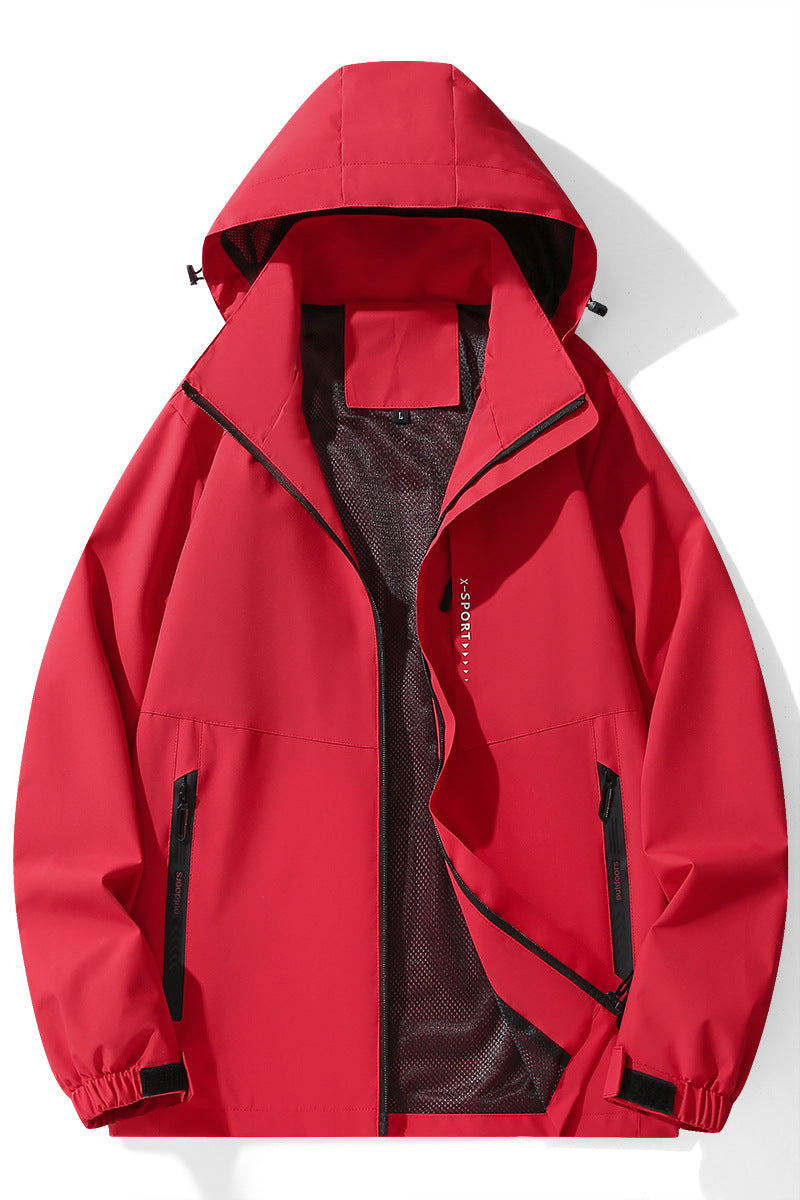 2025 outdoor mountaineering durable fashion simple men's and women's windproof waterproof assault clothing factory direct sales