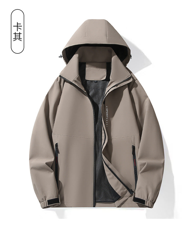 2025 outdoor mountaineering durable fashion simple men's and women's windproof waterproof assault clothing factory direct sales