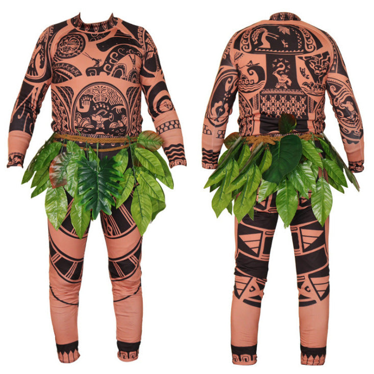 2019 Foreign Trade Hot-Selling Moana Halloween Anime Outfit Beach Vacation Dress