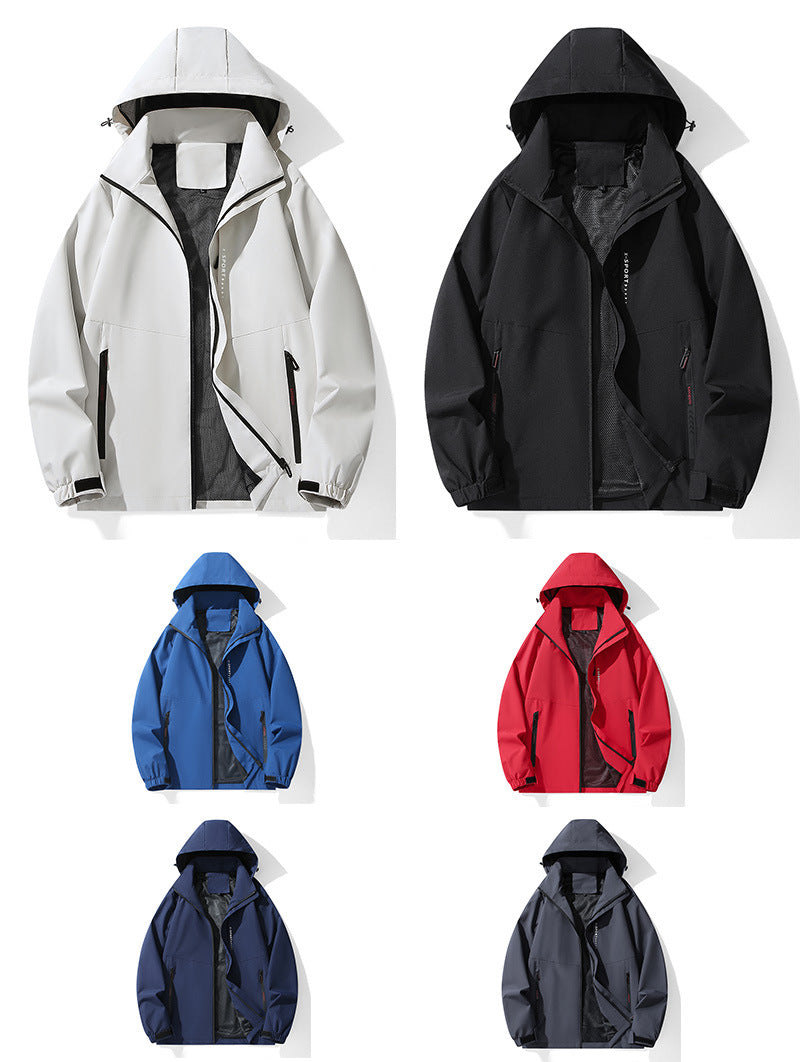 2025 outdoor mountaineering durable fashion simple men's and women's windproof waterproof assault clothing factory direct sales