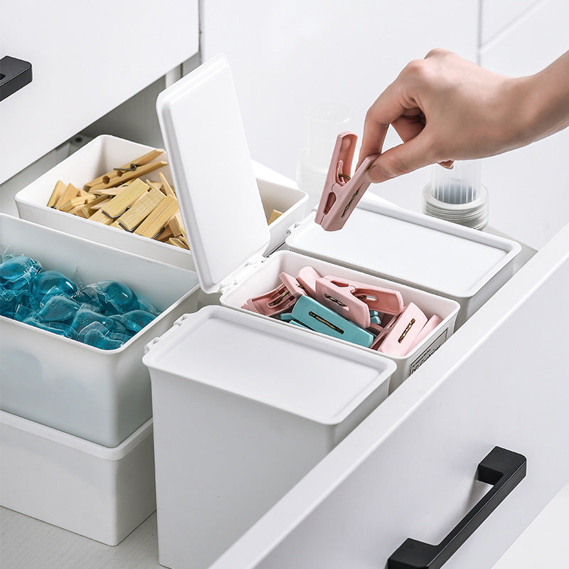Washing Powder Storage Box Storage Box Large small size with Lid Classification Japanese-style Plastic Barrel Jar Household Sealed Container