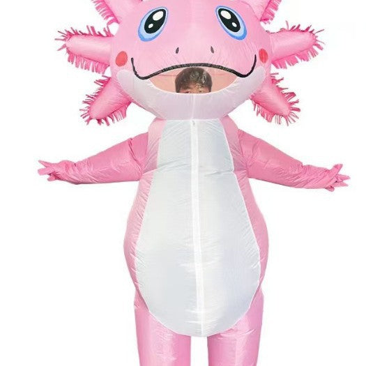 Cross-Border Supply Holiday Party Anime Axolotl Doll New Halloween Costume Axolotl Inflatable Suit