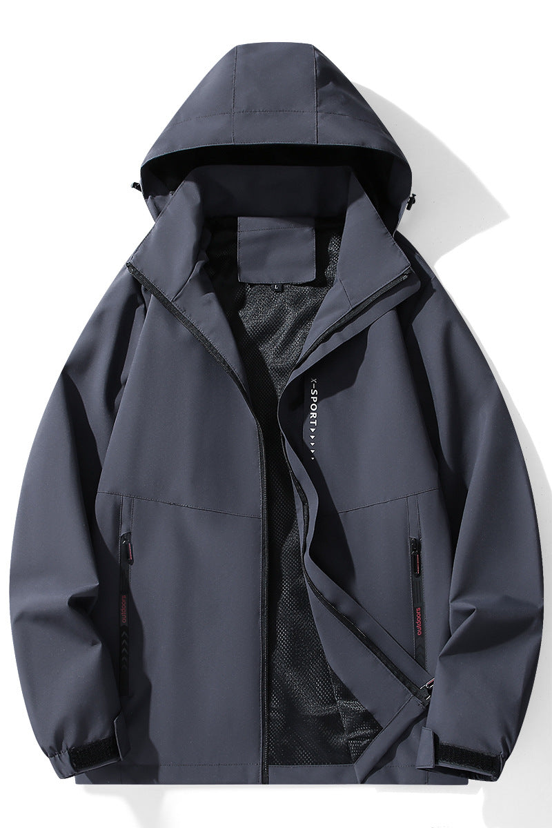 2025 outdoor mountaineering durable fashion simple men's and women's windproof waterproof assault clothing factory direct sales
