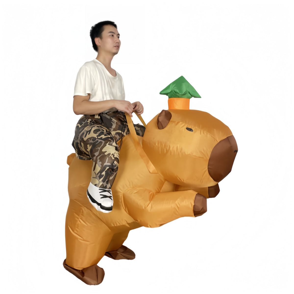 Halloween Rideable Animal Inflatable Costume Holiday Funny Performance Stage Props Capybara Inflatable Suit