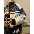 American Style Jacket Coat Men's Spring and Autumn Street Aviator Biker Suit hiphop Trendy Brand Loose plus size Plutton Handsome Top