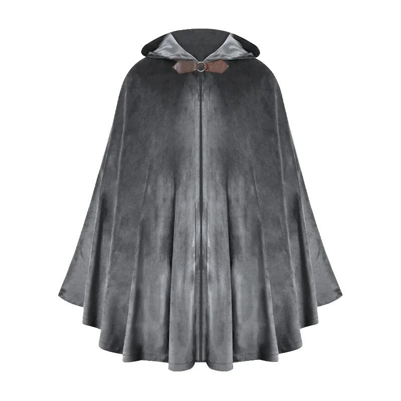 Medieval Deer Suede Cloak Halloween Retro Battle Warrior Cosplay Cosplay Costume Cloak