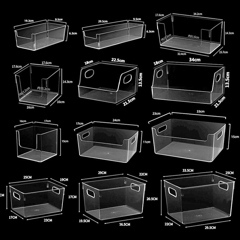 Desktop Storage Box U-Port Transparent Acrylic Cosmetic Mask Bathroom Skin Care Product Perfume Workstation Dressing Table Basket
