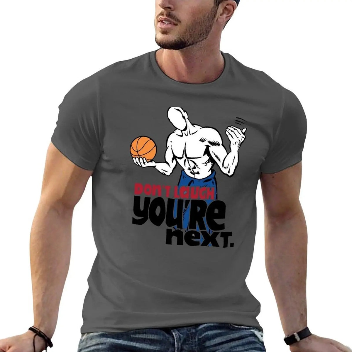 And1 punchline T-Shirt Big and Tall Solid Color T-Shirt