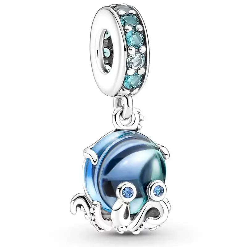 Hot Sale 100% 925 Sterling Silver Fashion Ocean Animal Fish Starfish Seahorse Beads Ladies DIY Elegant Fine Jewelry Gifts