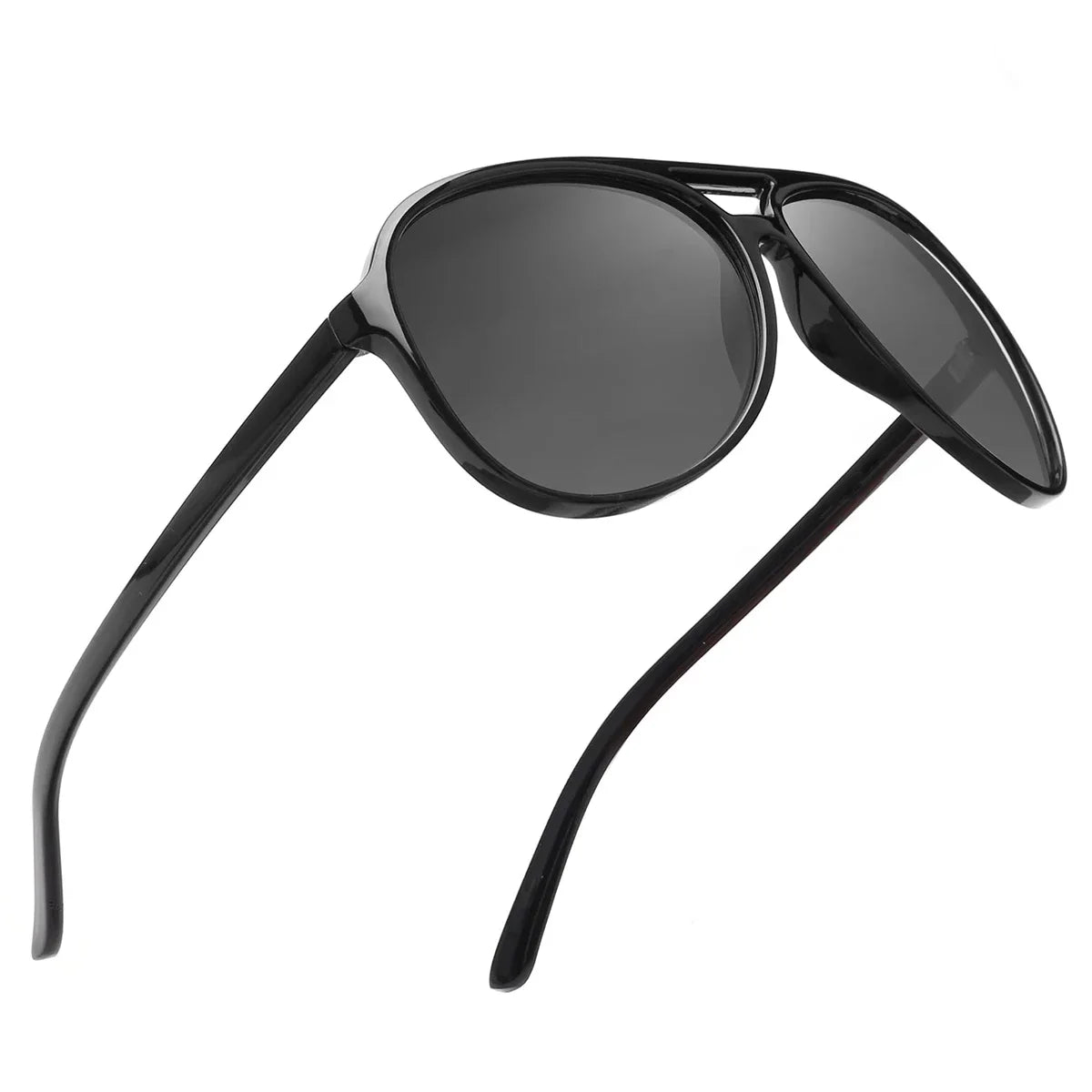 Trendy Gradient Blue Lens Oversized Pilot Sunglasses Women Brand Design Vintage Tortoise Shell Aviation Men Shades Sun Glasses