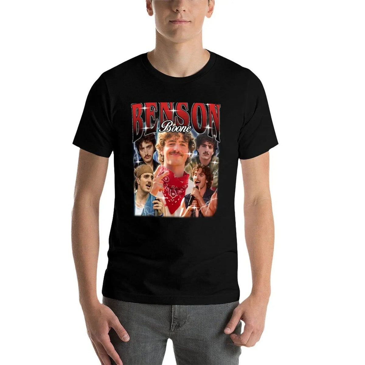 Benson James Boone Vintage Style T-Shirt Big and Tall Loose Fit T-Shirt