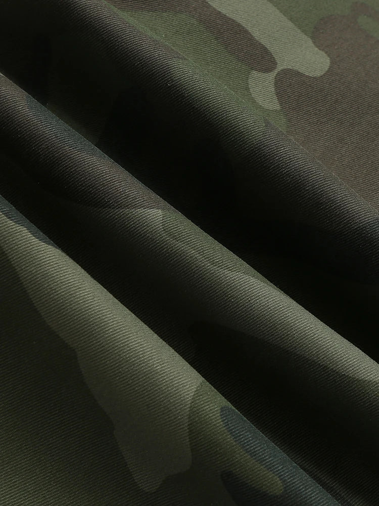 Men'S Camo Jogger Pants Military Cargo Pants Leg-Bound Tapered Casual Camouflage Pants