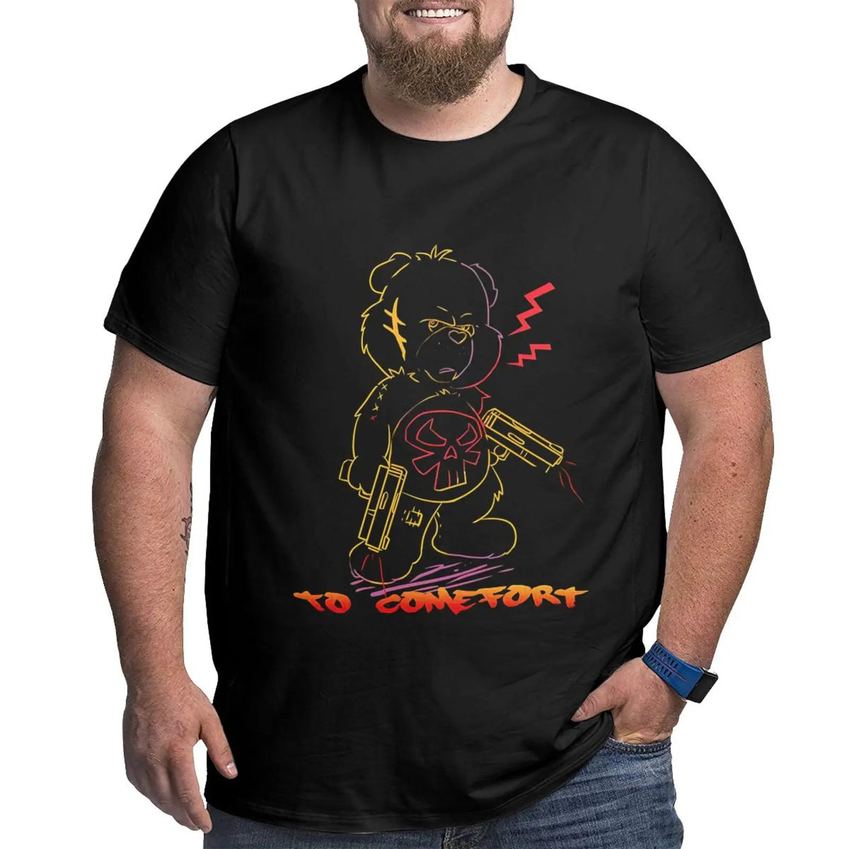 Dinosaur Park Graphic T-shirts for Big and Tall Man Plus Size T Shirts for Big and Tall Man Oversize Top Tees 1X-6X