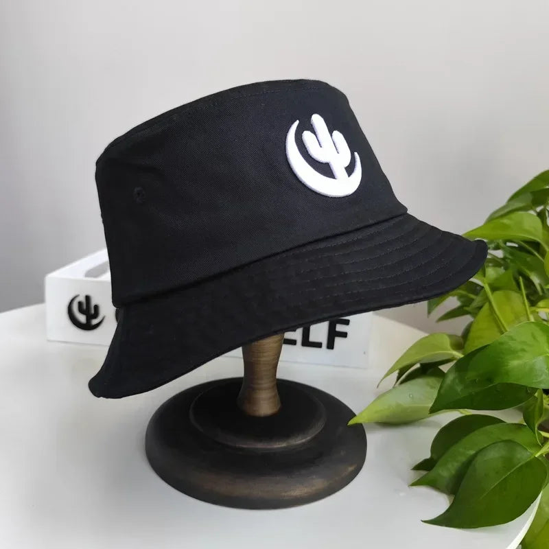 Male and female big head circumference 63cm fisherman hat black basin hat men's trendy plus size big head large sun hat