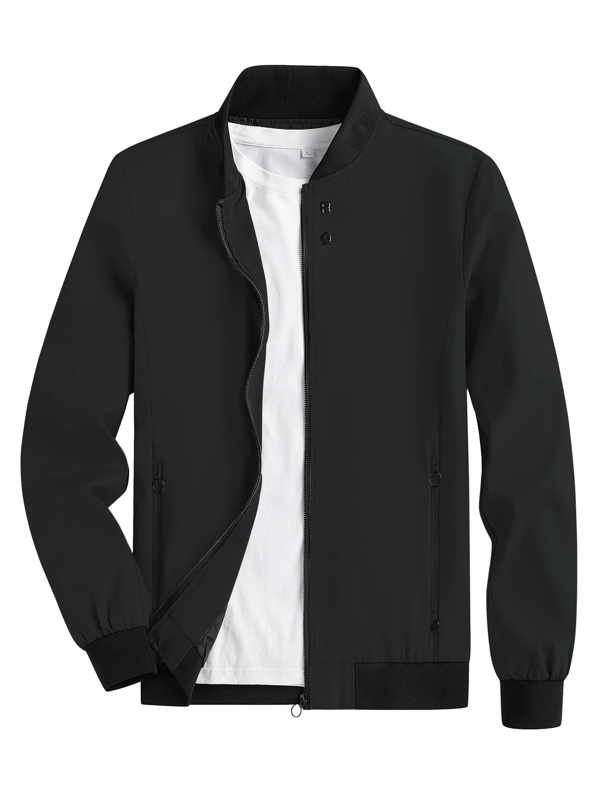 Spring and Autumn Men's 2024 New Sports Business Commuting Casual Jacket Solid Color Loose Trendy Men's Outerwear Casual Easiest