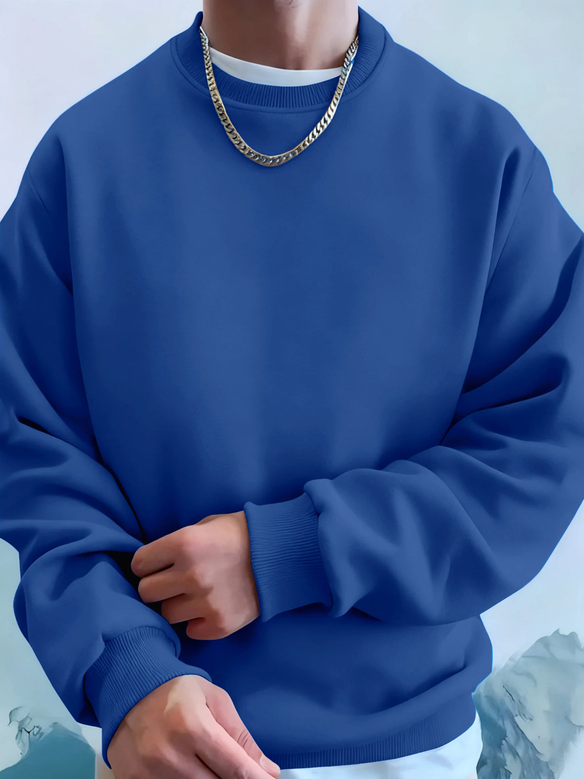 Man'S Fleece Autumn Tops Street Fashion Pullovers Comfortable Classic Sweatshirts Sports Casual Sportswears Daily Soft Clothing