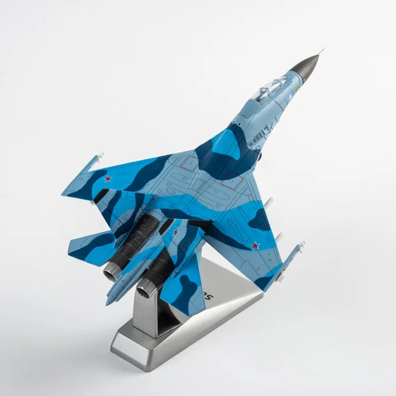 1:100 Scale SU-30 Aircraft SU-30MKK Alloy Simulation Static Fighter Militarized Combat Aeroplane Model Collection Toy Gift