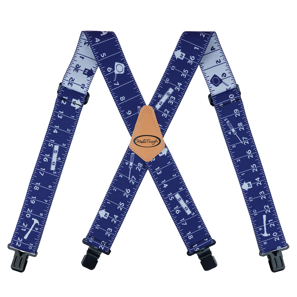 MELOTOUGH Men's Suspenders W/Clip Heavy Duty Suspenders for Men Big and Tall Work Suspenders for Jeans
