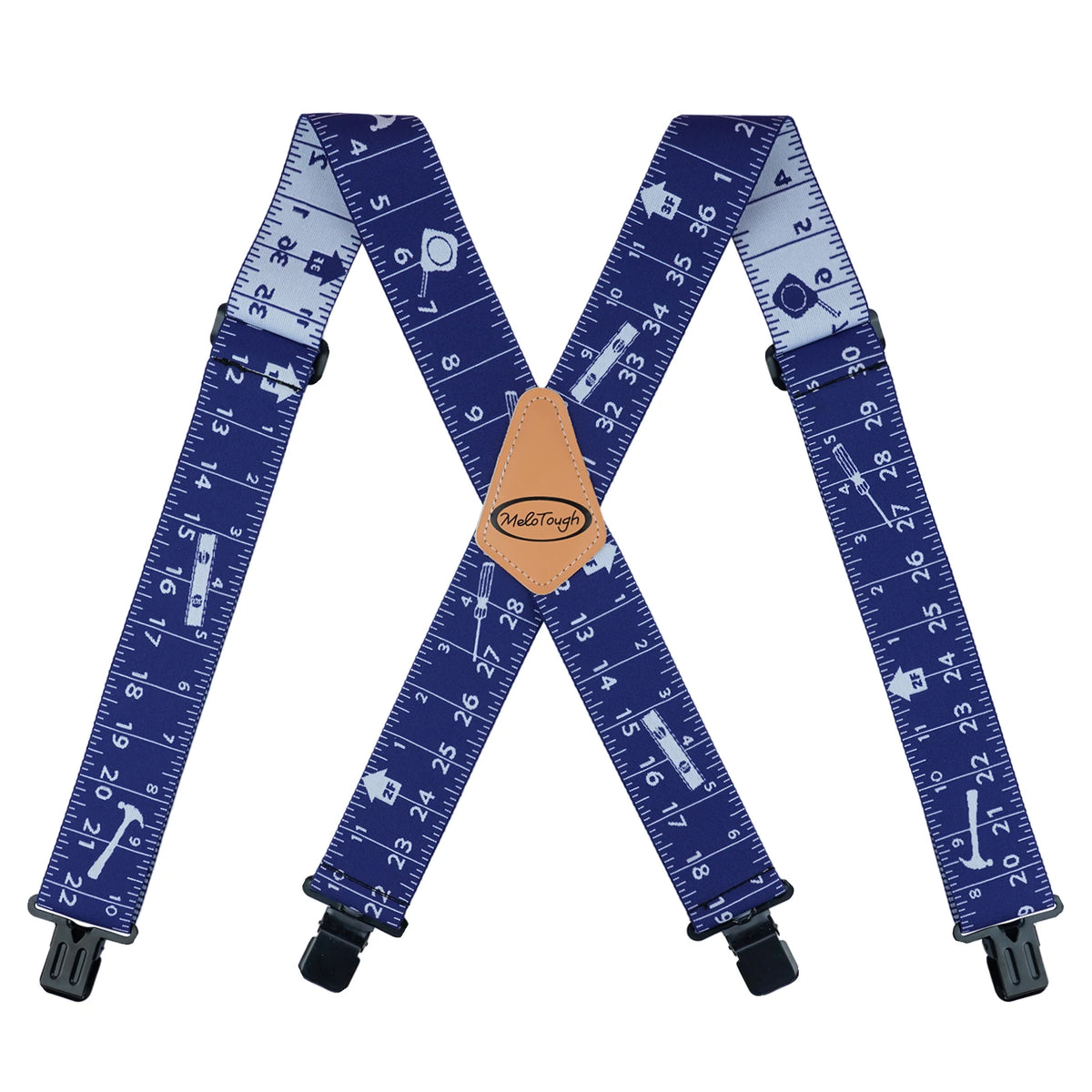 MELOTOUGH Men's Suspenders W/Clip Heavy Duty Suspenders for Men Big and Tall Work Suspenders for Jeans