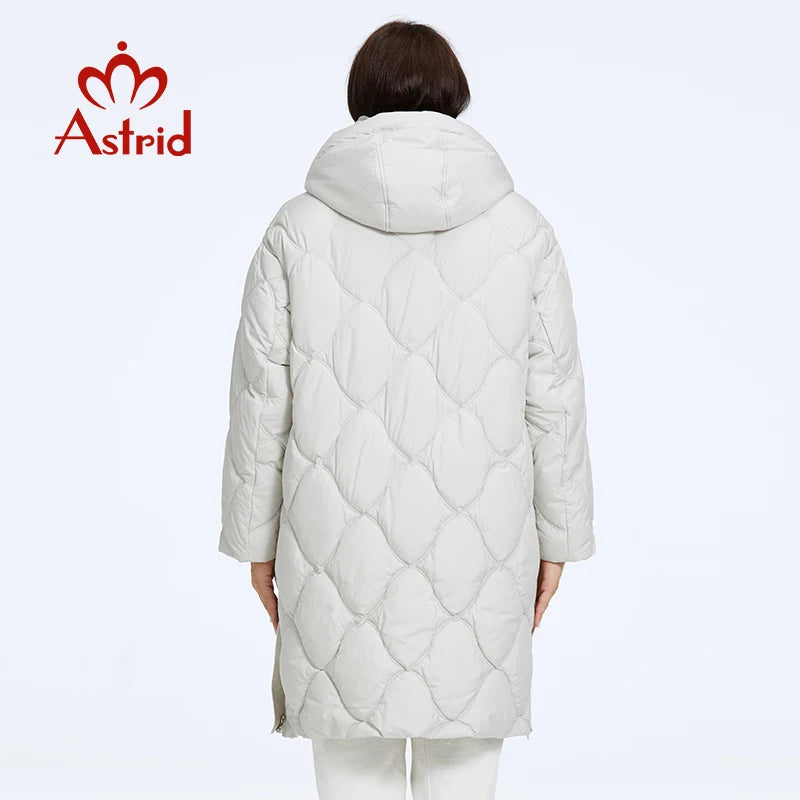 Astrid Women's Winter Jacket 2023 Plus Size Women Parka Warm Thick Bio Down Jackets Windproof Long Hooded Quilted Coat Female