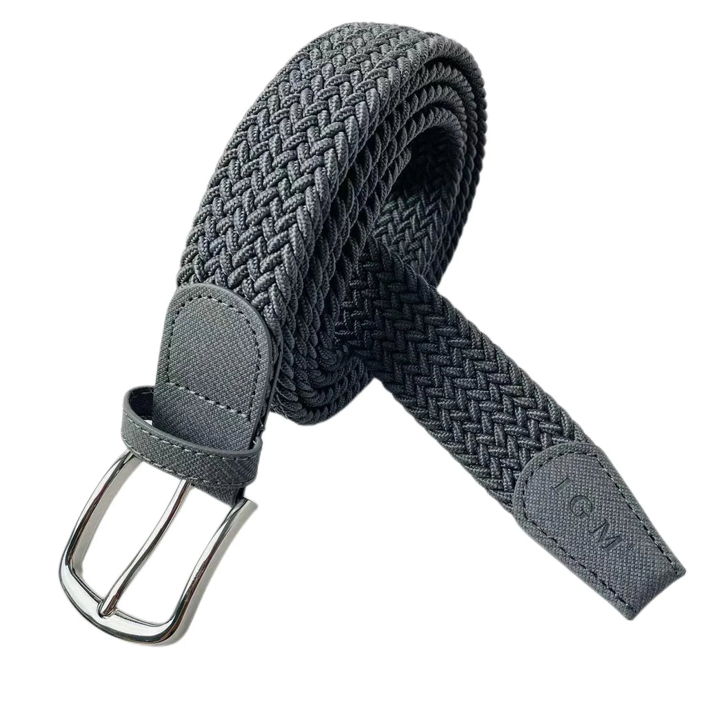 Men Belt Plus Size 140cm 160cm 180cm Braided Elastic Waistband Non Porous Comfortable Belt for Men Big and Tall