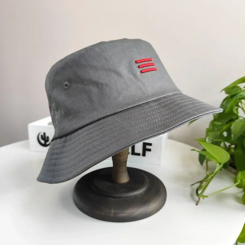 Male and female big head circumference 63cm fisherman hat black basin hat men's trendy plus size big head large sun hat