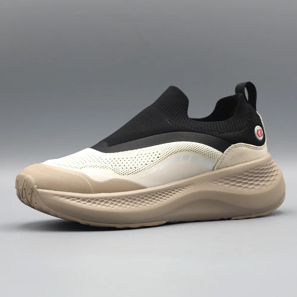 Men's Outdoor Sports Casual Shoes Slip-On Spring Summer Breathable Comfortable Thick Bottom Anti-Slip Lightweight EVA Midsole