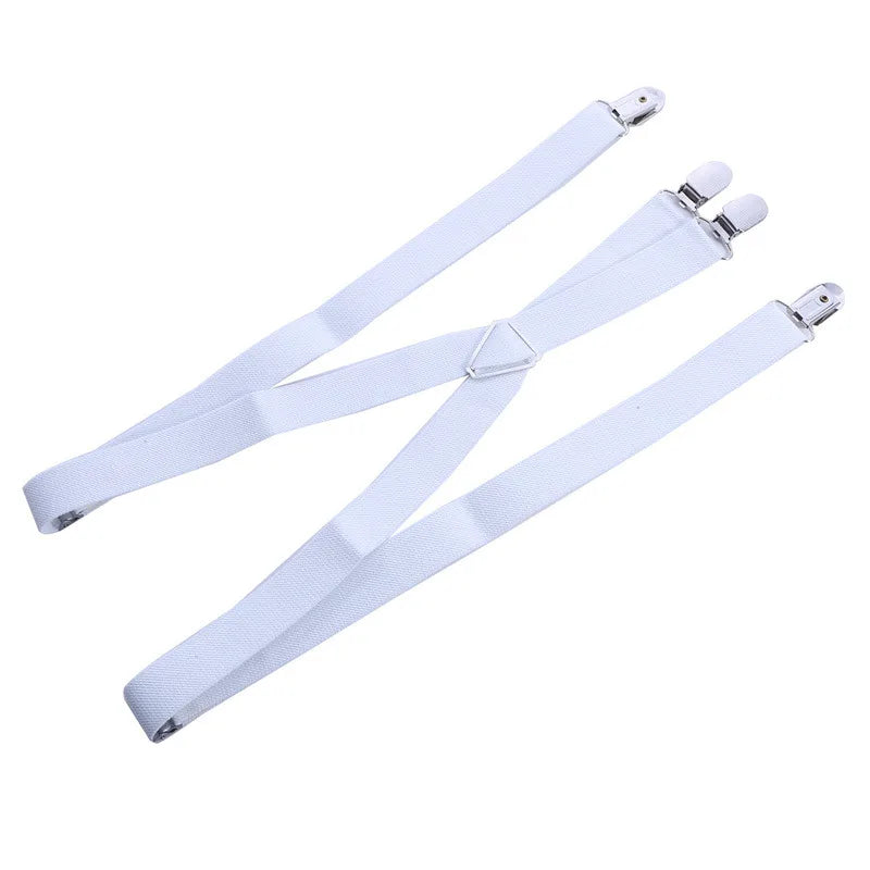 Suspenders for Men Work 2.5cm Wide 2 Clips Heavy Duty Big and Tall Trucker Suspenders Adjustable Elastic Trouser Braces