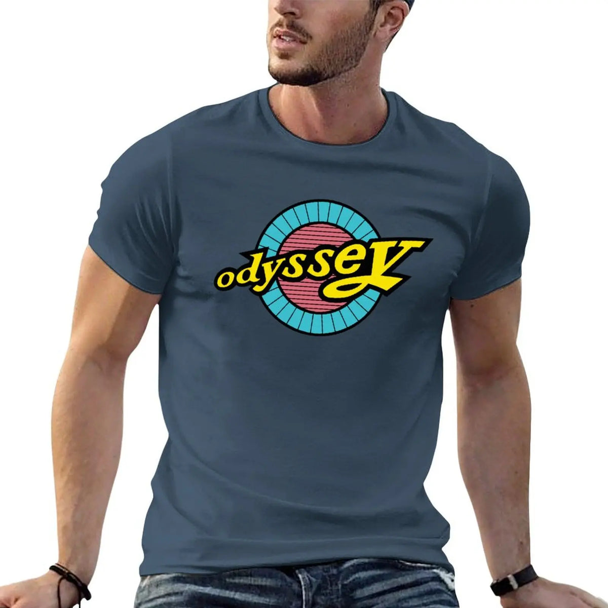Odyssey BMX Blue Yellow T-Shirt new edition boys animal print big and tall t shirts for men
