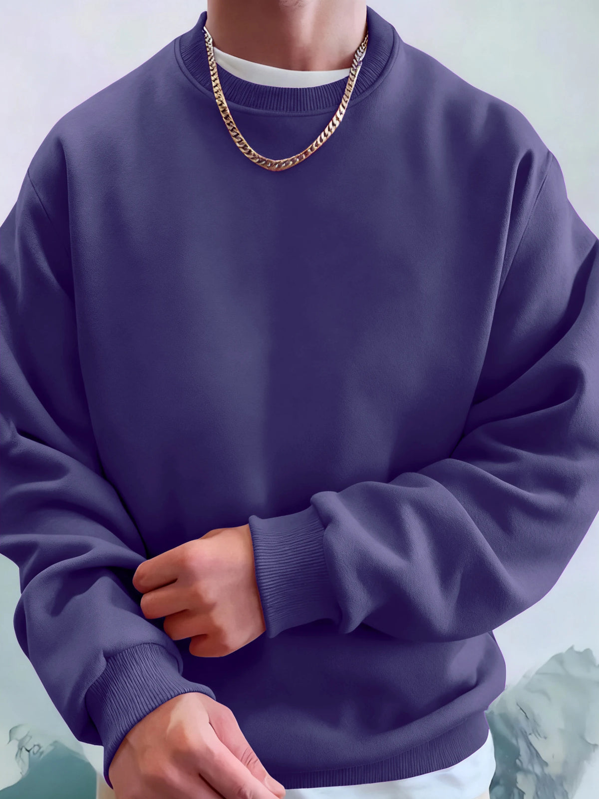 Man'S Fleece Autumn Tops Street Fashion Pullovers Comfortable Classic Sweatshirts Sports Casual Sportswears Daily Soft Clothing