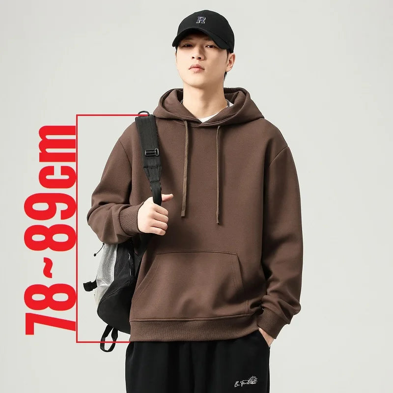200 190 Cm Big Tall Men Hoodie Hooded Sweat Shirts Male Extra Long Length Lengthened Clothing Plus Size 5XL Autumn Teeneeger Top