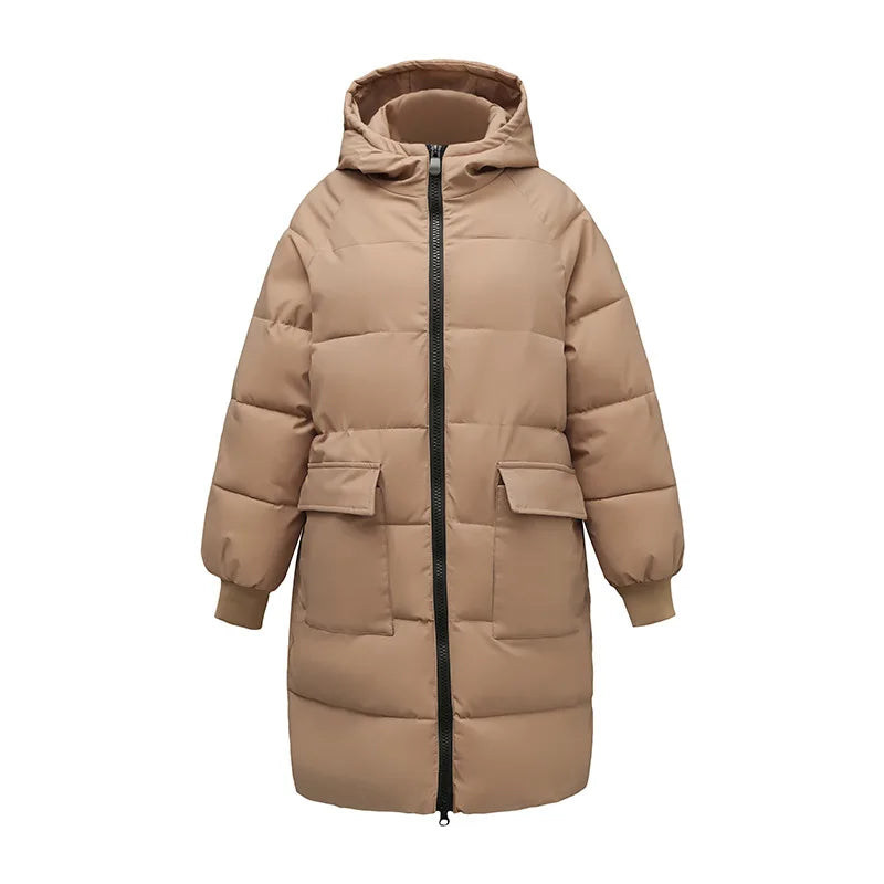 Super Large Size Winter Coat Women's Cotton-padded Jacket Oversize Loose Parkas Hooded Thicken Overcoat Plus Size XL-8XL