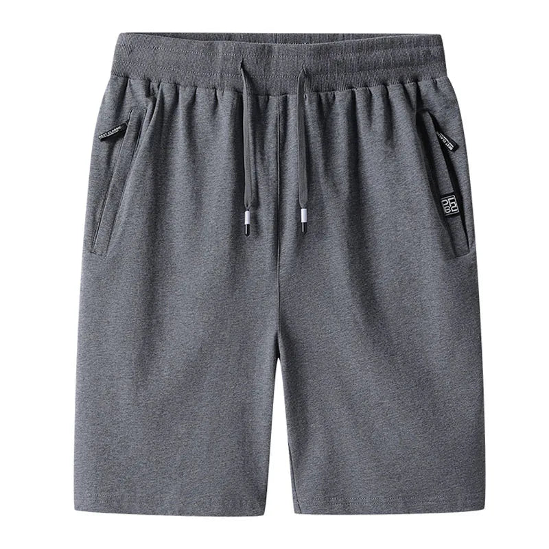 Big&Tall Cotton Shorts Men Plus Size Casual Knit Summer Thin Breathable Sports Shorts Comfortable Running Shorts 6XL 7XL 8XL