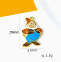 10 pcs Cartoon Charm Pendants Enamel Craft, Perfect for DIY Earrings, Bracelets, Neck
