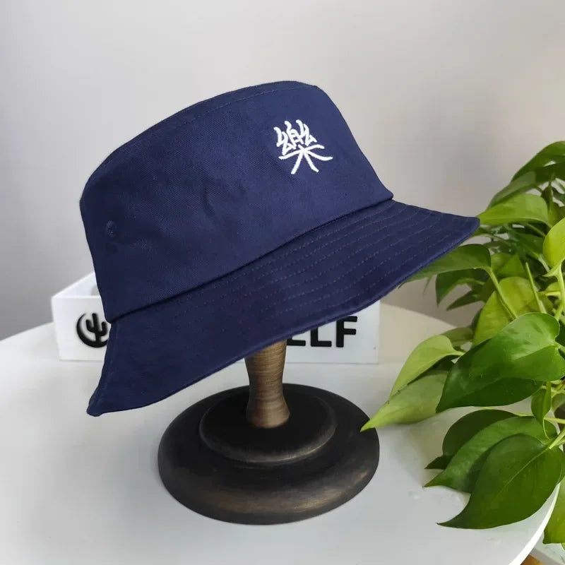 Male and female big head circumference 63cm fisherman hat black basin hat men's trendy plus size big head large sun hat