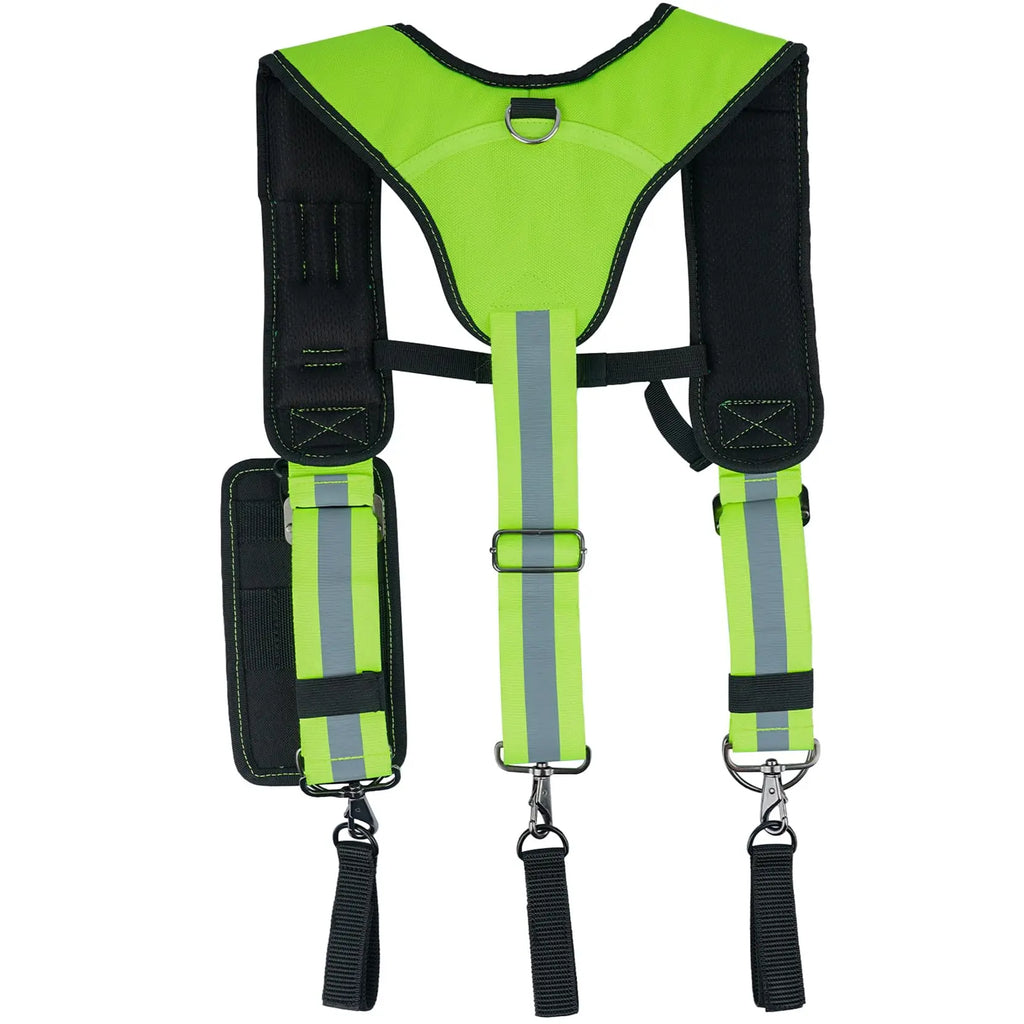 MELOTOUGH Tool Belt Suspenders Work Belt Suspenders for Men Big and Tall Construction Bag Suspenders Padded Work Suspenders