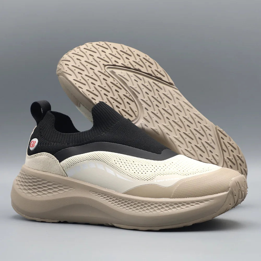 Men's Outdoor Sports Casual Shoes Slip-On Spring Summer Breathable Comfortable Thick Bottom Anti-Slip Lightweight EVA Midsole