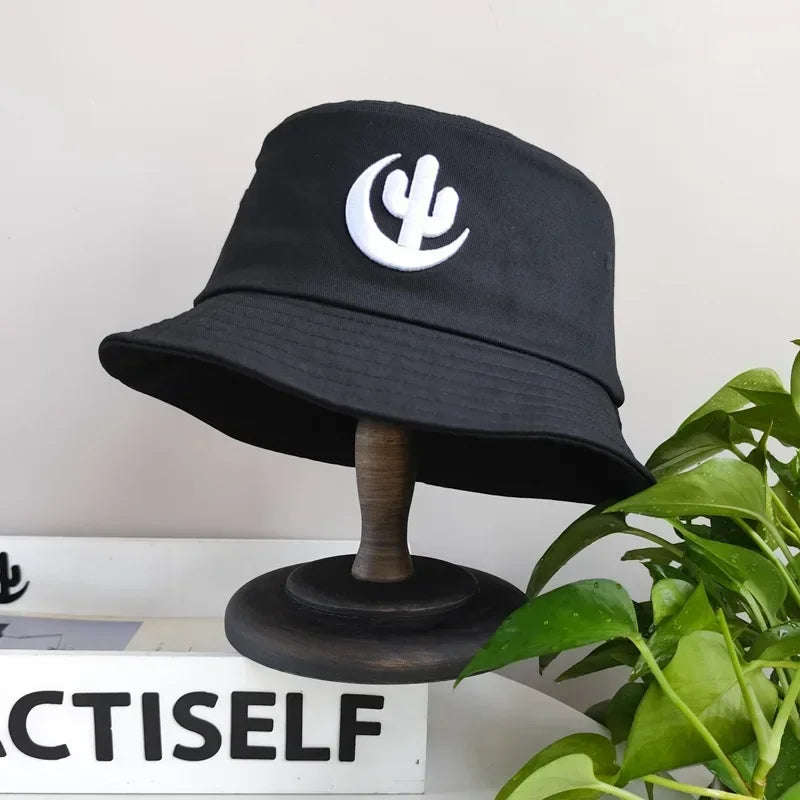 Male and female big head circumference 63cm fisherman hat black basin hat men's trendy plus size big head large sun hat
