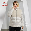Astrid 2023 Winter Women's Jacket Plus Size Parkas Women Clothing Faux Fur Tops Fashion Stitching Padded Coats Outerwear 10003