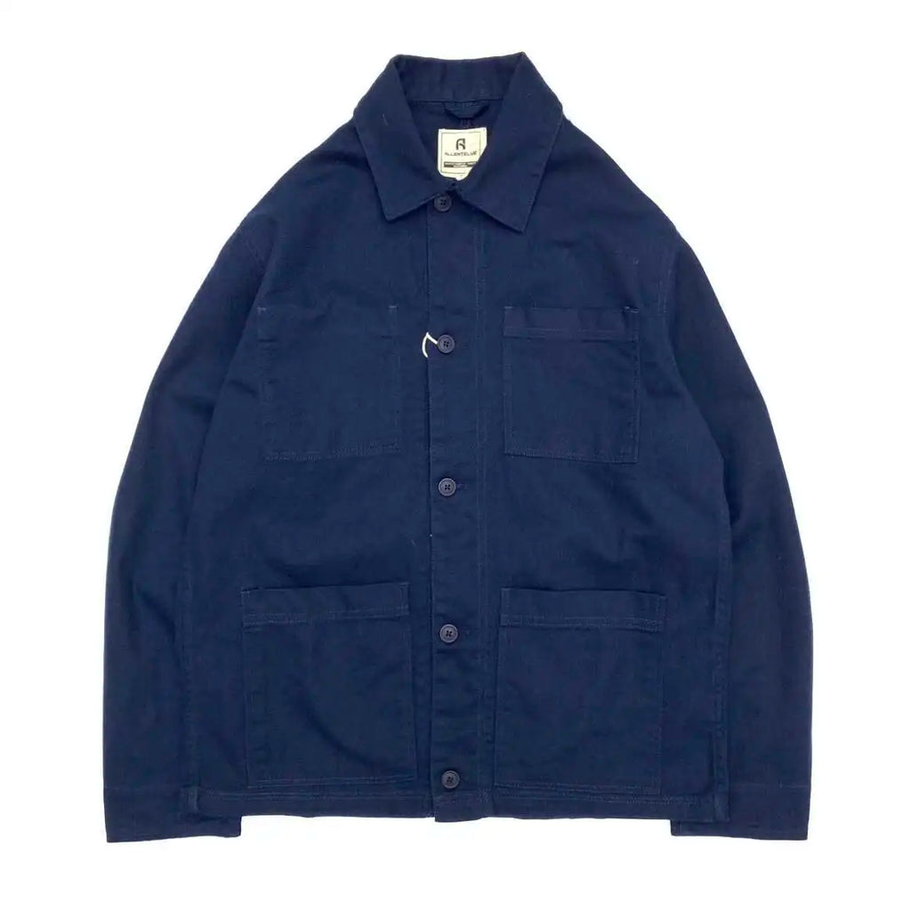 Men's 100% Cotton Work Jacket With Multi-Pocket Autumn Winter Turn-Down Collar American Style Cargo Thin Loose Jackets And Coats