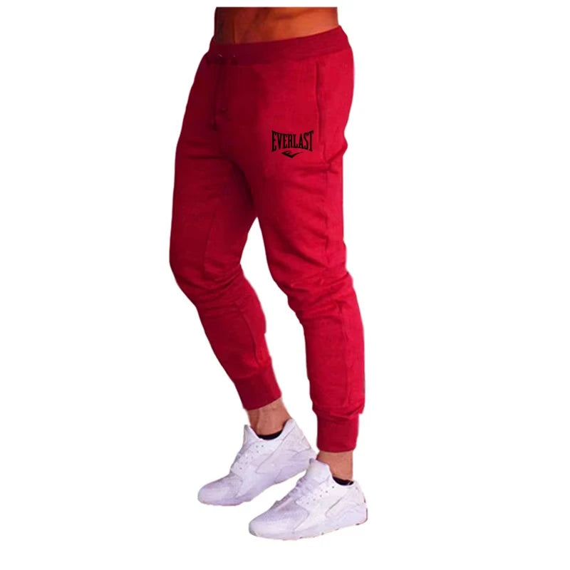 New printed pants, autumn style, EVERLAST men's and women's running pants, jogging pants, sports casual pants, breathable gym pa