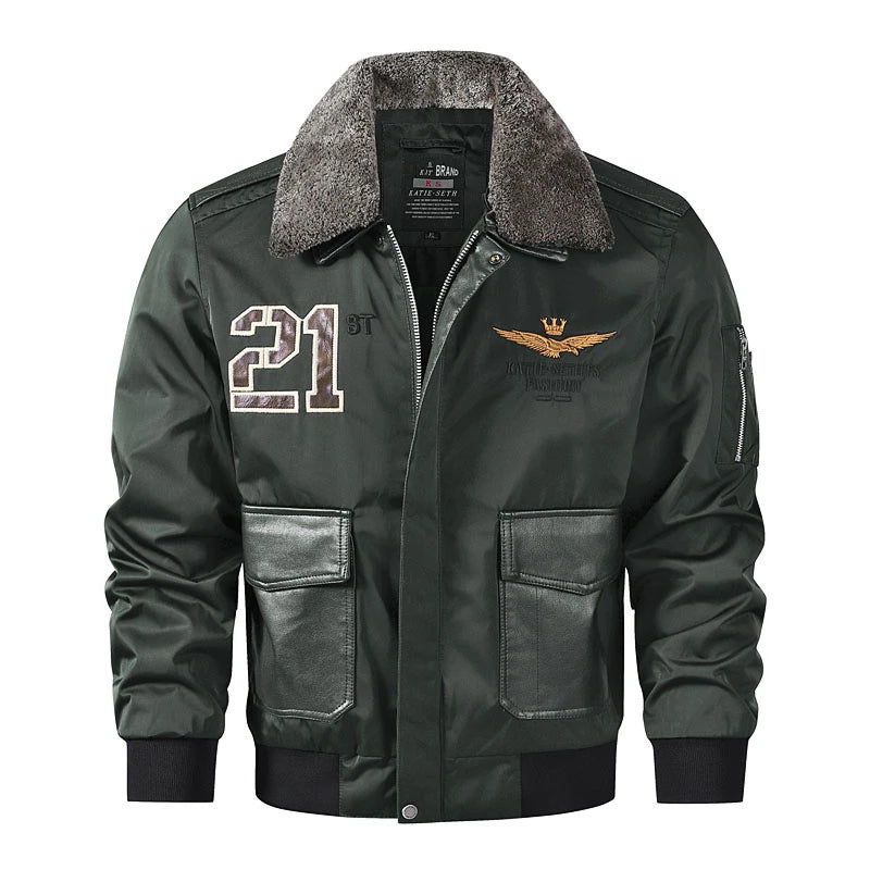 Military MA-1 Bomber Jackets Men Autumn Ma1 Polit Flight Coats Tactica Mens Windbreaker fur Collar Man Pilot jackets men