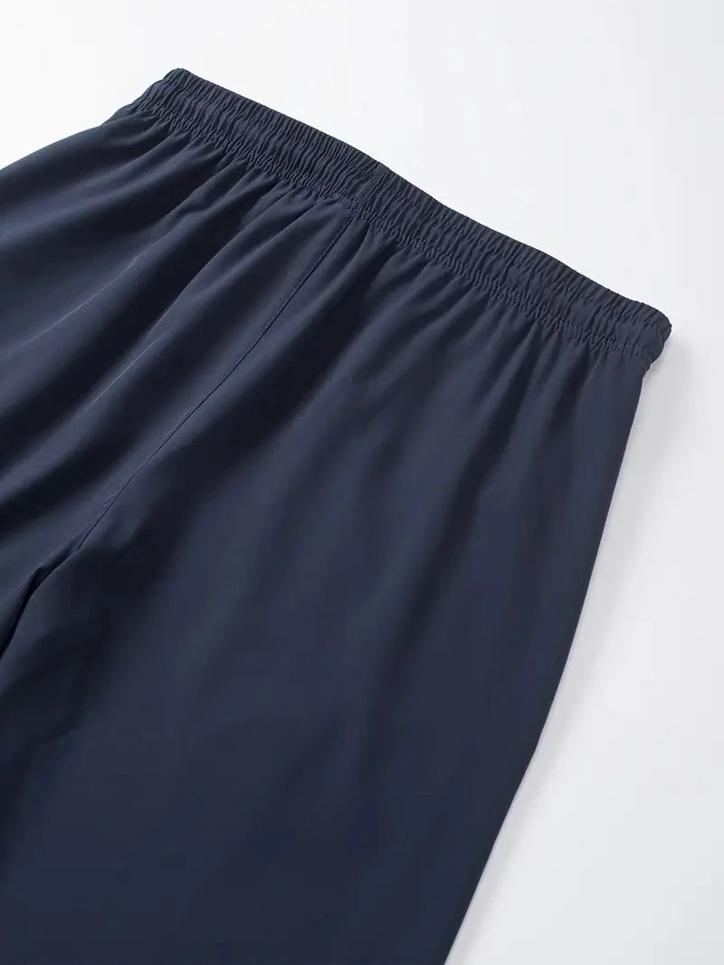 3-Pack Soft Men's Casual Straight Pants Stretch Elastic Waist Jogger Korean Classic Blue Black Gray Brand Trousers Plus Size
