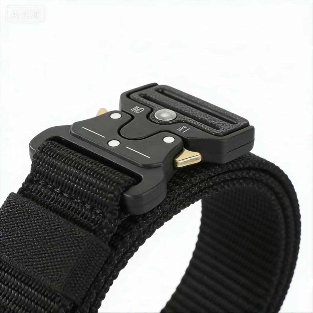 Extra Long Men's Belt 140CM 150CM Big and Tall Heavy Duty Nylon Tactical Belt for Outdoor Work Hiking