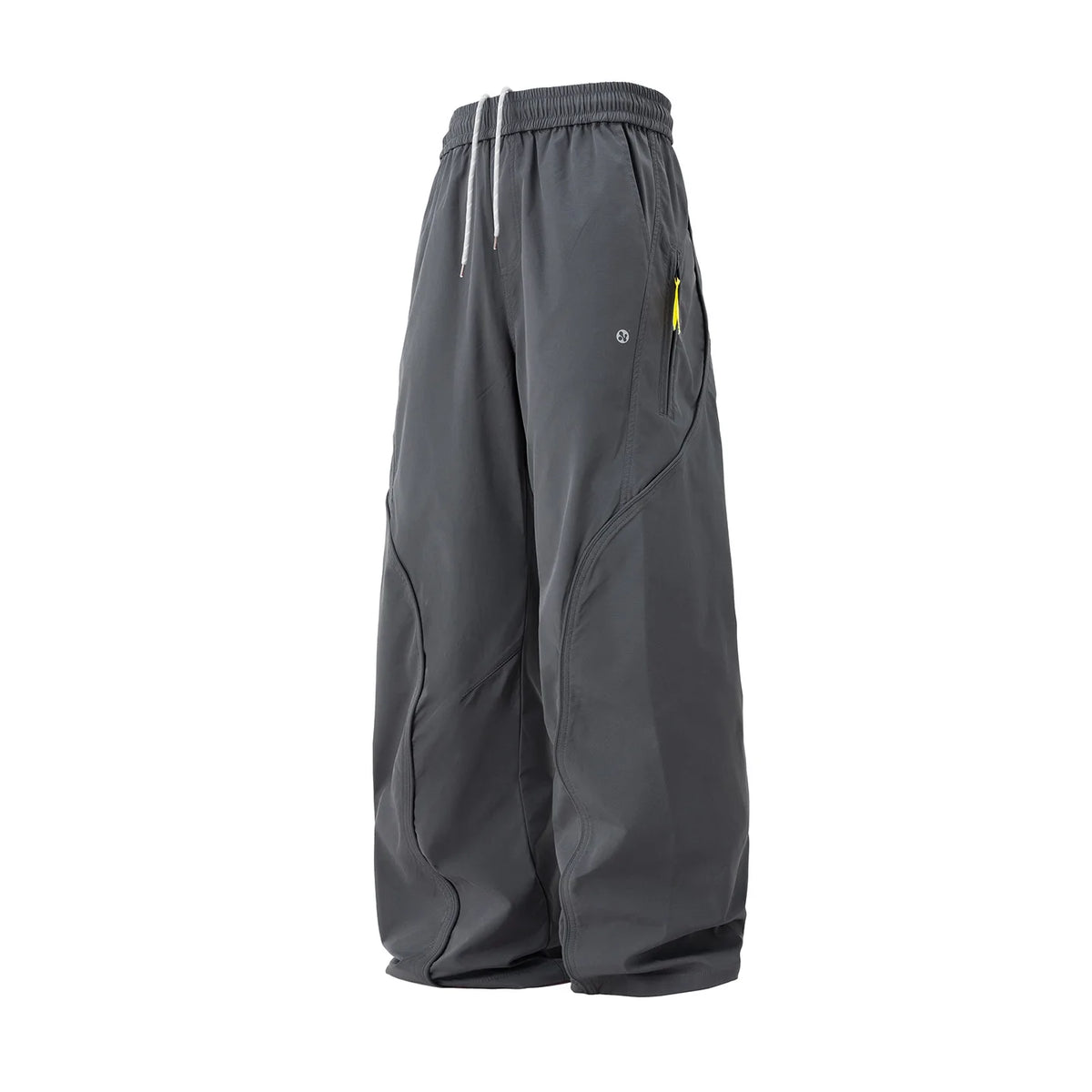 TFETTERS Men's Casual Pants Spring and Autumn Outdoor Straight Sports Pants Drawstring Elastic Waist Pocket Zipper Cycling Pants