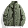 Loose Fit Men's Jacket Casual Thin Breathable Outerwear Spring Autumn New Style Large Size Comfortable Simple Design 8919