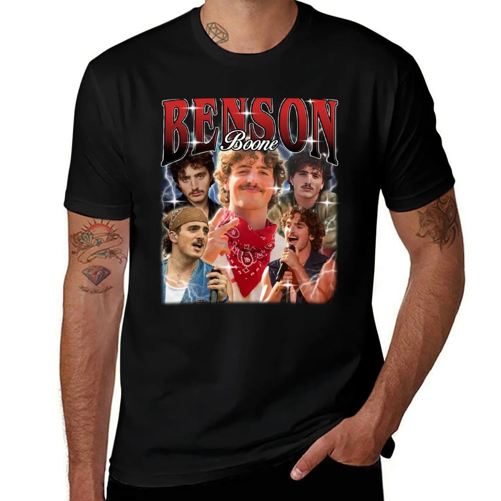 Benson James Boone Vintage Style T-Shirt Big and Tall Loose Fit T-Shirt