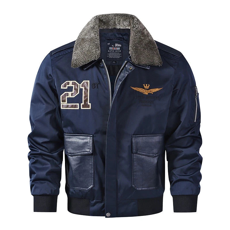 Military MA-1 Bomber Jackets Men Autumn Ma1 Polit Flight Coats Tactica Mens Windbreaker fur Collar Man Pilot jackets men